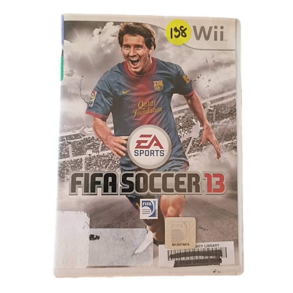 Wii FIFA Soccer 13 Game Disc + Case + Manual Rated E 2012 EA Sports
